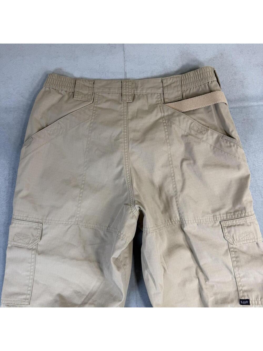5.11 Tactical Cargo Pants Mens 34x32 Beige Taclite Pro Ripstop Range Duty - Picture 4 of 7